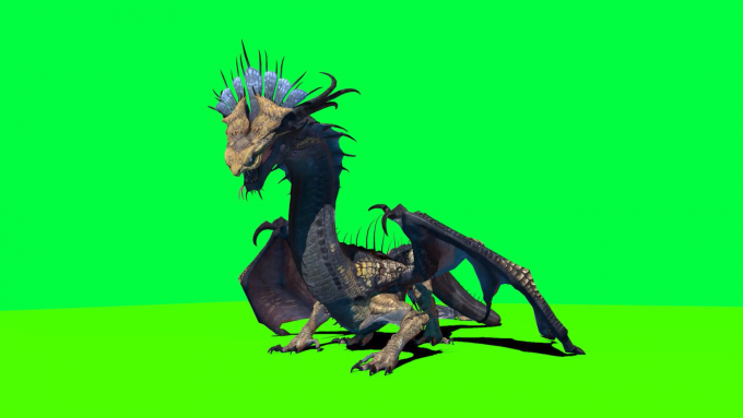 ► Dragon Animated Pack 5 Green Screen 3D.00 01 52 24.Still001