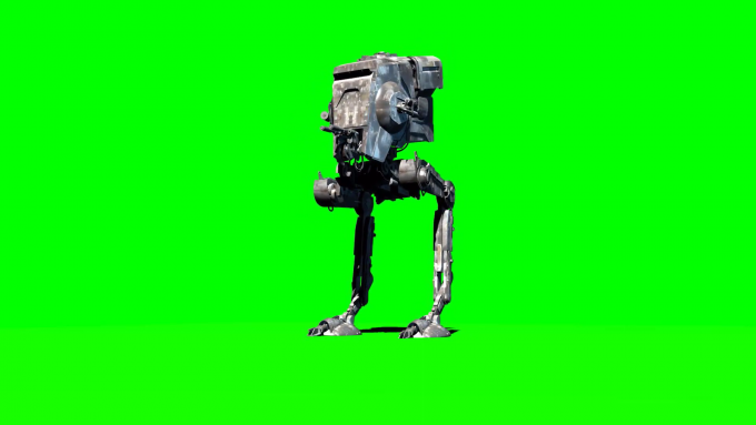 First Order AT ST Star Wars Green Screen 3D with Sound FX.00 00 40 21.Still002
