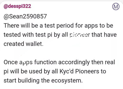 好事！pi即将迎来测试应用程序！管理员重磅爆料所有kyc先驱都将使用pi构建生态系统！ 2HlN6g
