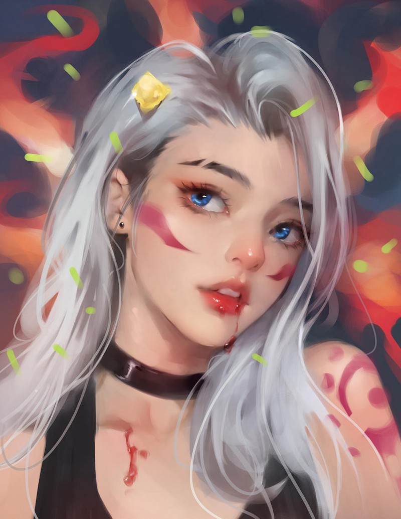 【黑妹】2020年9月black sister人物插画第一期【画质高清有笔刷】