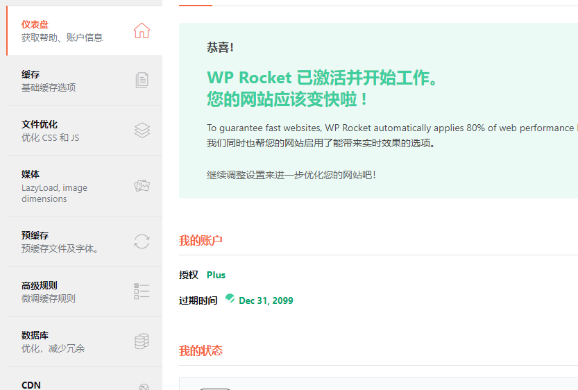 WP缓存加速插件WP Rocket免授权版V3.10.1插图