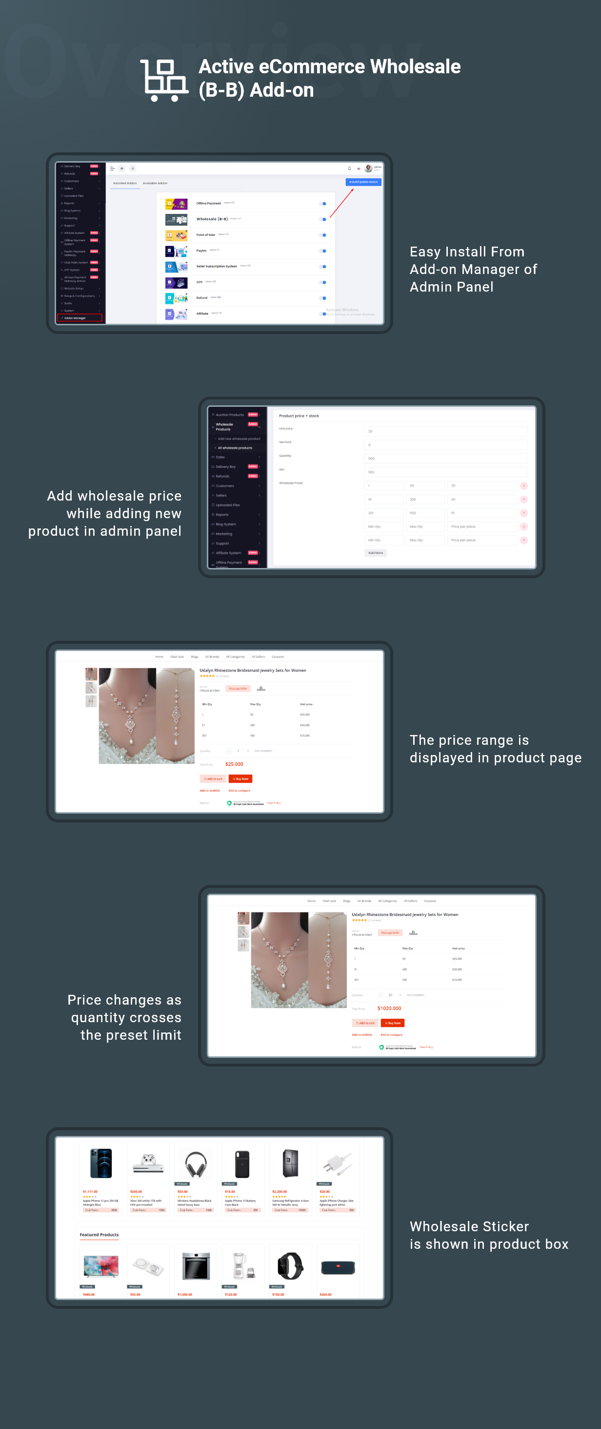 Active eCommerce Wholesale (B-B) Add-on批发电商模块V1.6.0